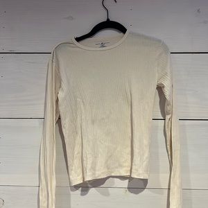 Beige long sleeve Brandy Melville shirt